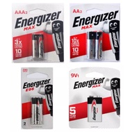 1 PACKET ENERGIZER Max E96 AAAA AA AAA 9V BATTERY Alkaline 9V 1.5V LR61 LR03 - Extra Long Lasting