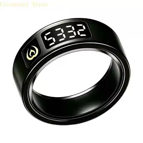 Intelligent Digital Prayer Counter Rings with Vibration Alerts & IP68 Waterproof Design Comapct Size