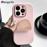 Phone Case With Mobile Phone Holder For OPPO A79 5G A2 A1 Pro 5G A1x A15 A15s A12e A9 A5 2020 A3s F11 R17 Casing Frosted Cute Pink Blue Candy Color Soft TPU Cases Covers