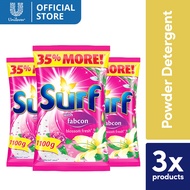 [BUNDLE OF 3] Surf Blossom Fresh Laundry Powder Detergent 1.1KG Pouch