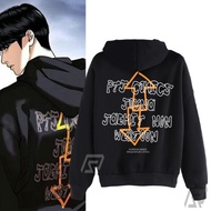ผ้าฝ้าย Hoodie  Hoodie Lookism PTJ COMICS Webtoon Korea M-3XL