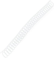 EC32 Pack of 100 Spiral Coil Binding Spines, Clear; 32mm (1-1/4 x 12-inch) Size; Binds Up to 280 Pag