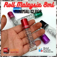 8 ML ROLL ON GLASS EMPTY PERFUME BOTTLE (ROLL MALAYSIA 8 ML)