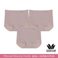 Wacoal Oh My Nudes! Feel Free Panty Set 3 pcs. เซ็ตกางเกงชั้นในไร้รอยตะเข็บ 1 เซ็ต 3 ชิ้น - WU4999/W