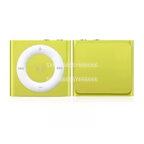 New Retro Mini Clip Music MP3 Player Compatible With iPod Shuffle 4 2GB Yellow Portable Audio Player
