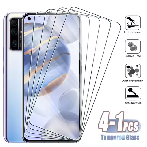 4-1Pcs Tempered Glass For Honor 40 30 20 Pro 10 9 8 Lite 8A 9A 30s 9s 20E Screen Protector on Honor 