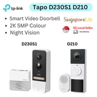 TP Link Tapo D230S1 D210 (TD21)  D235 D205 Smart Battery Video Doorbell 2K 5MP Color Night Vision  S