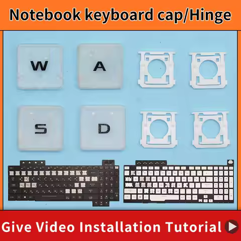 Replacement WASD Keycap Key Cap &Scissor Clip&Hinge For Asus ROG Strix G17 G731 G731G G731GT G731GU 