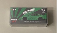 [Unsealed] Mini GT Minigt Liberty Walk Nissan GT-R GTR R35 Light Green 67 1:64 LB WORKS TSM