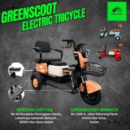 GREENSCOOT basikal elektrik tiga tayar/tricycle