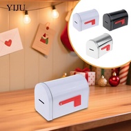 [YIJU] Iron Mailbox Letter Box Door Drop Parcel Holder Outdoor Postbox Retro Style for Modern Home O