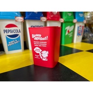 ((I LOVE Ledo) Japan Imported Dairy Queen 10 Liter Capacity Trash Can Storage Bin