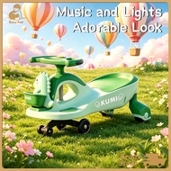 Children Twist Car 100KG MAX LOAD Yoyo Plasma Swing Car Music Toddler Twist Car LED Wheel Baby Swing