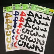 Cactus Letter Number 1 2 3 4 5 PVC Sticker