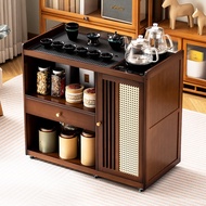 Living Room Mobile Tea Cabinet Small Tea Table Household Balcony Tea Table Tea Table Integrated Tea 