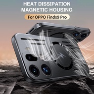 Hollow out heat dissipation magnetic phone case For OPPO FIND X9 X8 Pro X9S Reno 15 Pro Max 14 Pro K