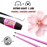 Joran Teleskopik Ultra Light 1.8m/6ft (POKEE x SAKURA LIMITED ) Udang Galah Telescopic Rod Prawn Rod