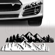 Car Stickers - Decorative Decals - Auto Decorative Accessories - Automobile Exterior Decoration - Forest Snow Mountain - For Helmet Motor - Self-adhesion Personalised Fashion
