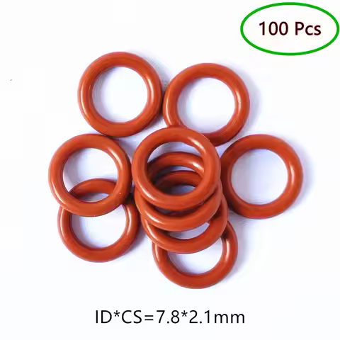 100pcs Fuel Injector Rubber Oring Seals 7.8*2.1*12mm For Mazda Toyota Mitsubishi Car Accessories Rep