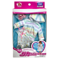 TAKARA TOMY Licca 莉卡娃娃 毛絨繽紛室內服裝組 3歲以上 LW-06 1盒