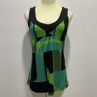 Woman Green Sleeveless Top