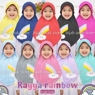Hijab Anak TK Rayya Rainbow / Hijab Anak TK Kekinian / Hijab Anak TK Tali Karet / Jilbab Anak Karakt