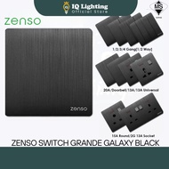 🔥Ready Stock🔥SIRIM ZENSO Switch - Grande Galaxy Black Switches & Sockets #Grande Black Suis Rumah La