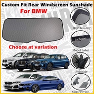 Car Sunshade Custom Fit Rear Windscreen BMW X1 X3 X5 F30 318 F10 520 Block 67.3% UVB & 66.9% UVA Rad