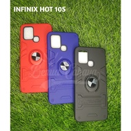 INFINIX HOT 9 / HOT 10S HARDCASE RING-CASE CARBON THUNDER INFINIX HOT