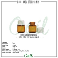 Empty Glass Dropper Bottle - 1ml