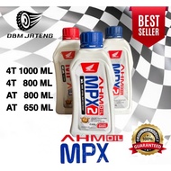 MESIN 100% ORIGINAL & NEW AHM MOTORCYCLE OIL MPX 1 MPX 2 WHOLESALE PRICE AT MT 4T 4 STROKE 4 STROKE 