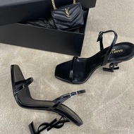 <[CDATA[2025 Summer YSL Inspired High Heel Sandals - Patent Leather]]>