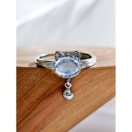 [Aquamarine Cat Ring Aquamarine] Design