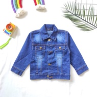 JAKET JEANS LED BT21 CHIMMY KOYA TATA / JAKET JEANS ANAK PEREMPUAN / JAKET MOTIF BTS ANAK
