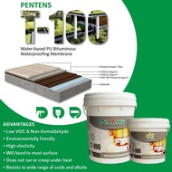 20kg Pentens T-100 Water-based PU Bituminous Waterproofing Membrane