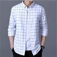 KEMEJA Men's Flannel Shirt Long SleeveWanita Men's Plaid Shirt Flannel Shirt