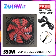OEM 550W POWER SUPPLY + FREE QUALITY POWER CORD