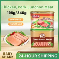Halal Luncheon Meat Original Pork/Chicken Luncheon Meat 340g/198g Canned Meat