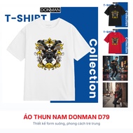 DONMAN Men's Personality Style T-shirt with Beautiful Printed T-shirt - D79
