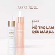 [MẪU MÃ MỚI] Bộ Đôi Zakka Naturals Tinh Chất Vitamin C GlowFruit+ 20ml và Serum Revival B3 30ml Hỗ T