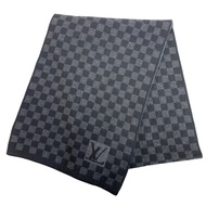 [二手] LOUIS VUITTON路易威登 M74200 Echarpe Petit Damier 圍巾 品牌 黑色