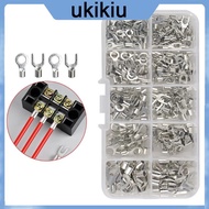 UKIi 320 Pcs Tin-Plated-Copper Wire Crimp Fork End Cable Lugs Crimp Connector Non-Insulated Ring Ter