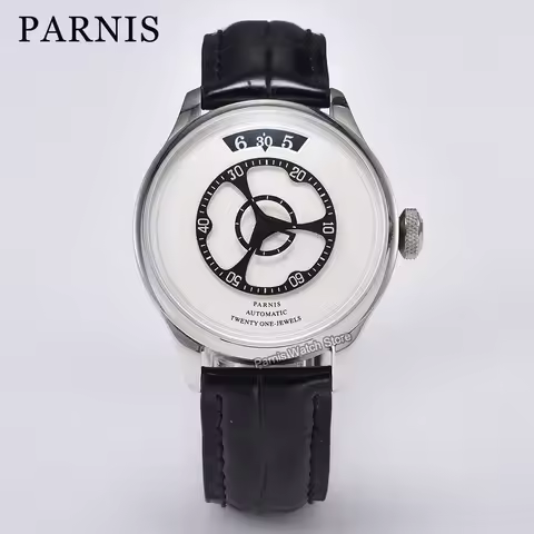 Parnis 41mm 5ATM Wristwatch Sapphire Glass 12 Hours Show Automatic Stainless Steel Case Men Watch