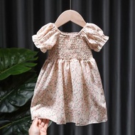 Yscloset # ready stock # girl dress # baby flora casual dress (2y-7y)