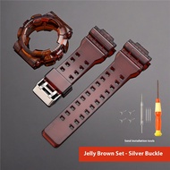 For Casio G-SHOCK GA-100/110/120/140 GD-100/110/120 GAX-100 GLS-100 TPU Resin Watch Strap Case Men S