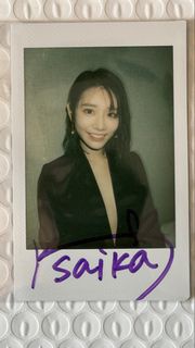 日本女優河北彩花簽名拍立得
