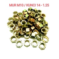 YELLOW M10 NUT M10 HEX NUT KEY 14 M NUT 10 BOLT NUT 14 YELLOW 1 PCS