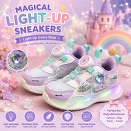1002/8001 Frozen Elsa Kuromi Baby Shoes / Kids Shoes Kid Girl LED Sport shoes Kasut Kanak-kanak Pere