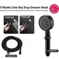 150cm Flex Hand Shower Hose Package + 5 Mode Shower Head