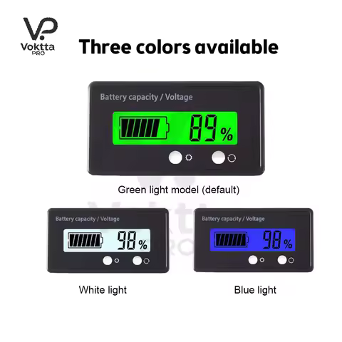 DC 12V 24V 36V 48V 60V 72V LCD Digital Voltage Indicator GY-6GS Battery Capacity Voltage Meter for M